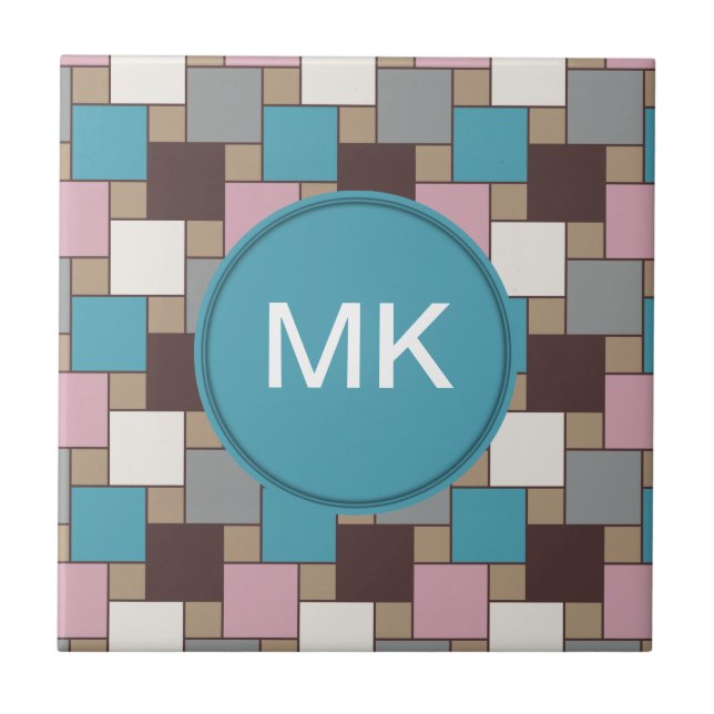 Carreau Élégant nectar rose (Devant)