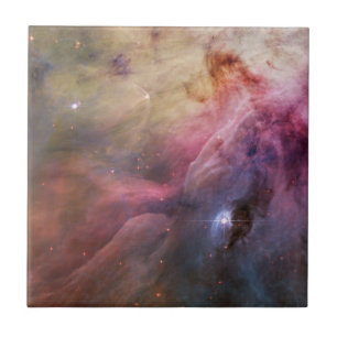 Carreau Élégant paysage moderne bleu rose espace