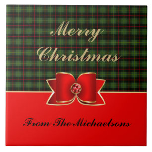 Carreau Élégant plan et bijouterie avec nom