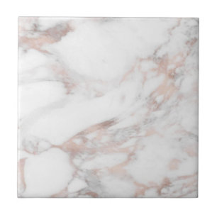 Carreau Élégant Rose Gold Marble Modèle professionnel