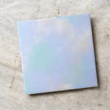 Elégante aquarelle bleue Art Abstrait pour moderne