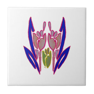 Carreau Elégante aquarelle Rose Imprimer