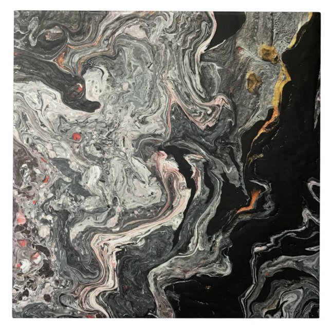 Carreau Élégante dentelle folle Agate 1 (Devant)