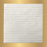 Carreau Élégante ligne double or blanc<br><div class="desc">Tuile blanche avec double ligne or</div>