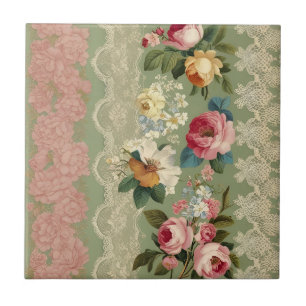 Carreau Élégantes rayures Vintages