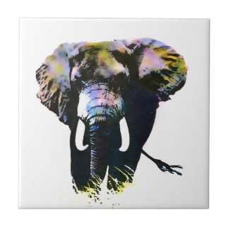 Carreau Eléphant Pop Art