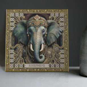 Carreau Elephant Spirit Animal Carpetpunk Bijoux Altarpiec