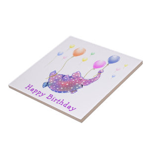 Carreau Eléphant Volant Ballons Baby Birthda Carrelage en 