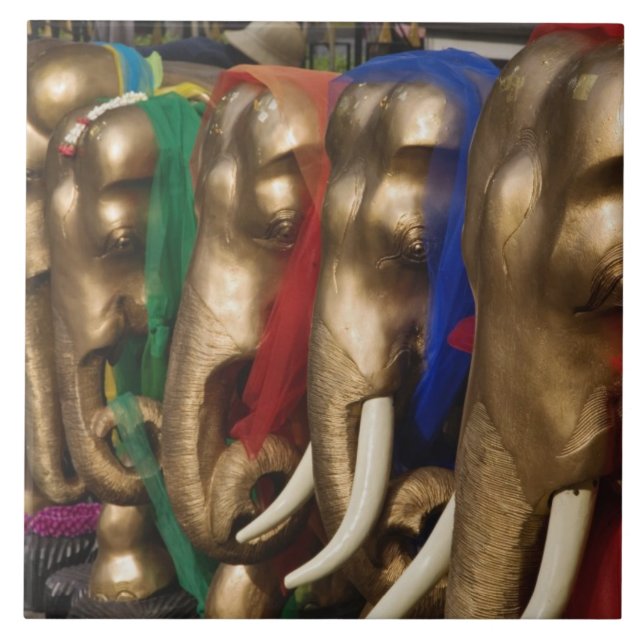 Carreau Éléphants dorés (Devant)