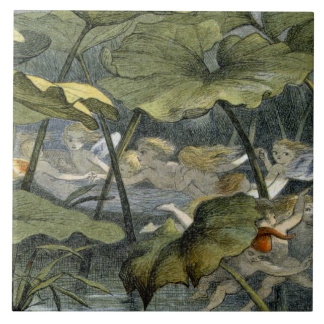 Carreau Elfes en bois au jeu, illustration de 'dans (Devant)