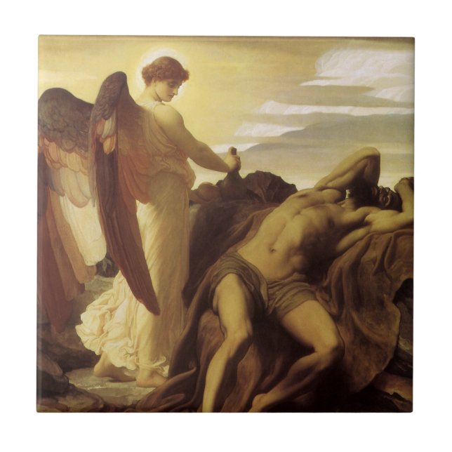 Carreau Élie dans le désert par Lord Frederic Leighton (Devant)