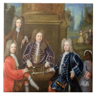 Carreau Elihu Yale (1648-1721) le deuxième duc de Devonshi