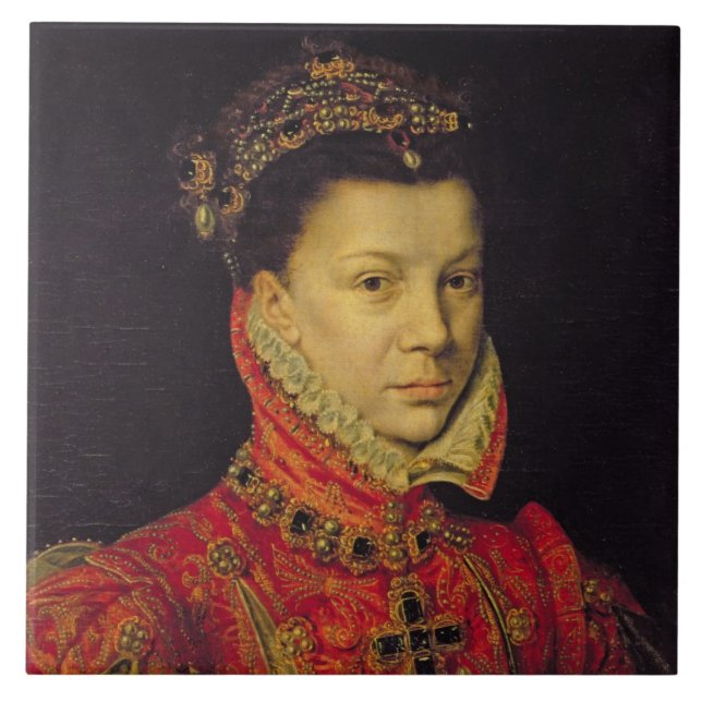 Carreau Elizabeth de Valois (1545-68) 1570 (huile sur la (Devant)