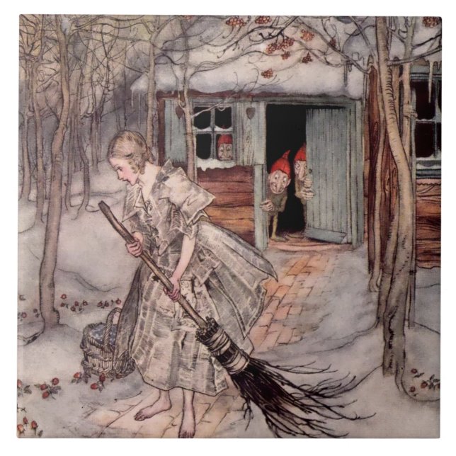 Carreau « Elle a trouvé des fraises mûres » par Arthur Rac (Devant)