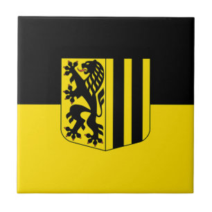 Carreau emblème de Dresde drapeau allemand symbole armoiri