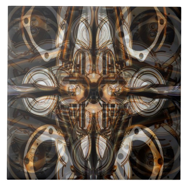 Carreau Embrayé pour la tuile de Steampunk (Devant)