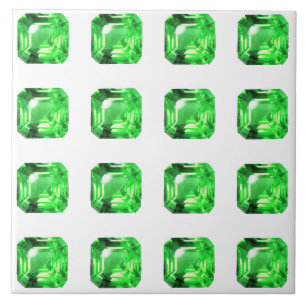 Carreau Emerald, vert vif