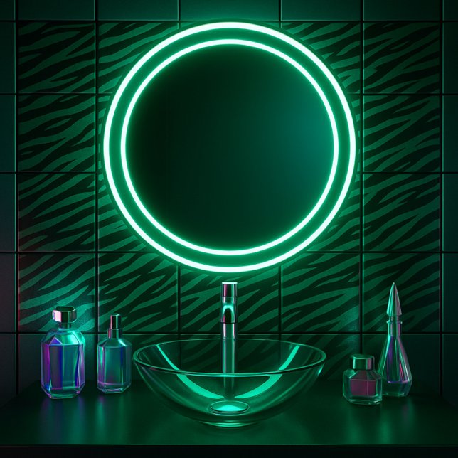 Carreau Emerald Wild Glam Zebra Stripe (Créateur téléchargé)