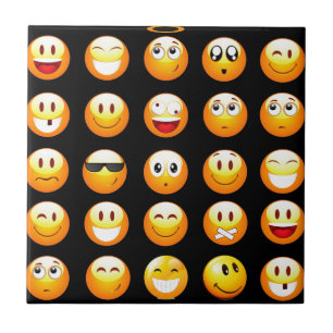 Carreau emojis noir