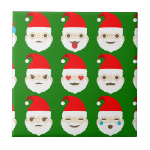 Carreau émoticônes père Noël