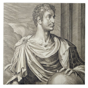 Carreau Empereur de D. Octavius Augustus (ANNONCE 63 AVANT