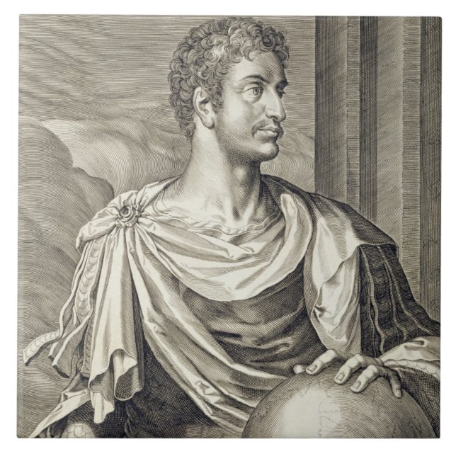 Carreau Empereur de D. Octavius Augustus (ANNONCE 63 AVANT (Devant)