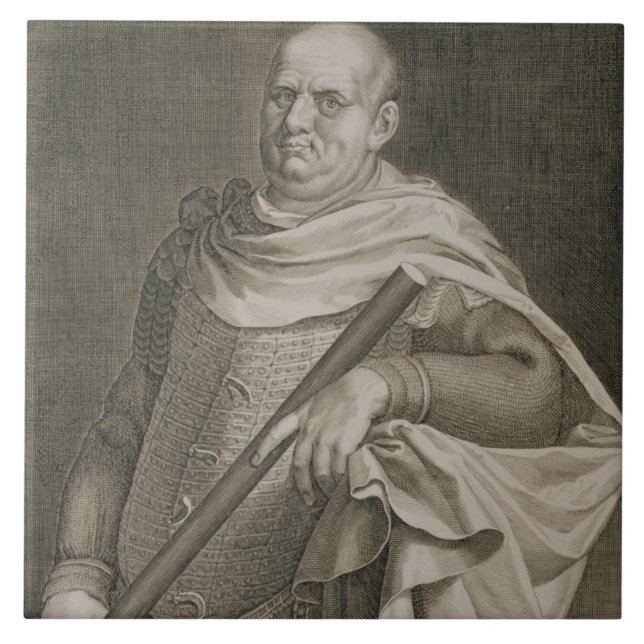 Carreau Empereur de Vespasian (ANNONCE 9-79) d'engra (Devant)