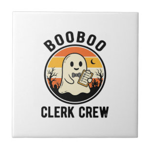 Carreau Employé de Halloween BooBoo Équipage de Fantômes V