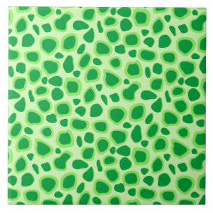 Carreau Empreinte de léopard - Tons de Lime Vert