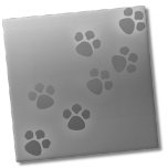 Carreau Empreinte de patte animal gris simple<br><div class="desc">Motif d'Empreintes de pattes d'animaux gris-blanc mignon. Ce mignon petit poster de animal est idéal pour les amoureux des animaux de compagnie partout ou même pour un bureau vétérinaire, un toiletteur de chiens, ou un lavage de chien. Dispose d'un arrière - plan gris clair et d'empreintes de pattes gris foncé...</div>