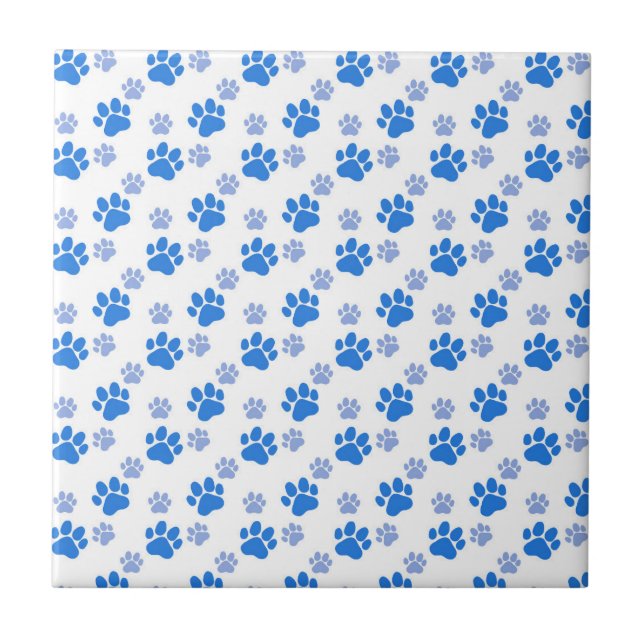 Carreau Empreinte de Patte de Chien Simple Amoureux d'Anim (Devant)