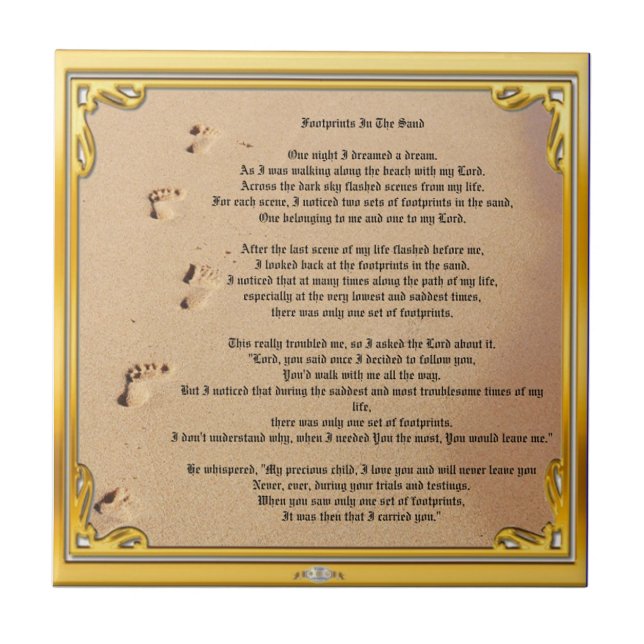 Carreau Empreintes De Carrelage En Céramique Dans Le Champ (Devant)