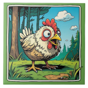 Carreau en céramique de poulet