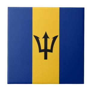 Carreau en céramique Drapeau de la Barbade