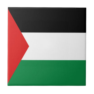 Carreau en céramique Drapeau de la Palestine