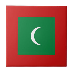 Carreau en céramique Drapeau des Maldives