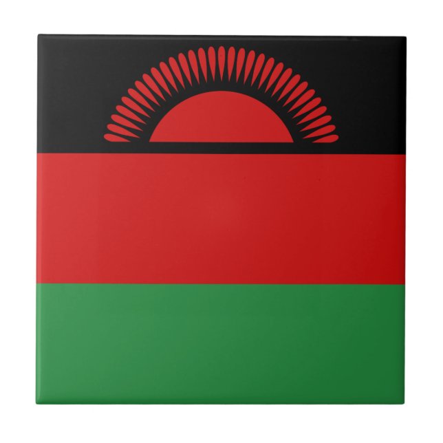 Carreau en céramique Drapeau du Malawi (Devant)