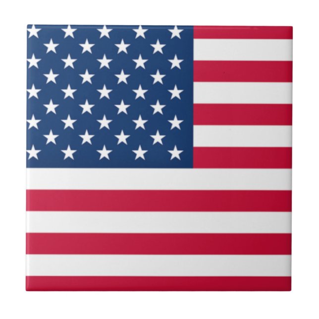 Carreau en céramique du drapeau américain Patrioti (Devant)