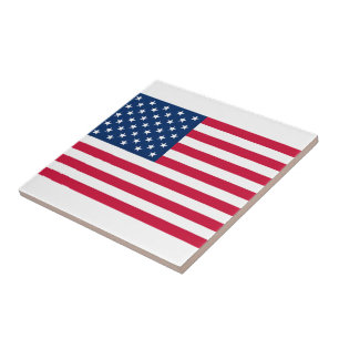 Carreau en céramique du drapeau américain Patrioti