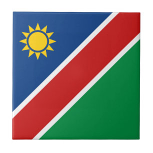 Carreau en céramique du drapeau de la Namibie
