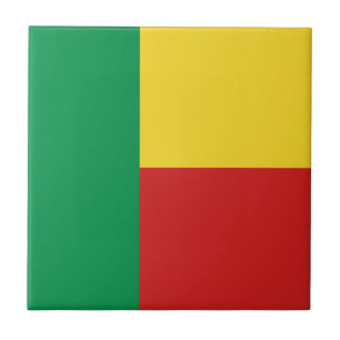 Carreau en céramique du drapeau du Bénin