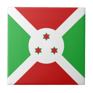 Carreau en céramique du drapeau du Burundi