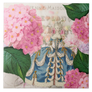 Carreau en céramique Hydrangea Rose Marie Antoinet