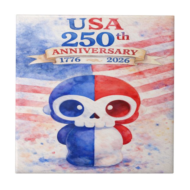 Carreau en céramique pour le 250e anniversaire des (Devant)