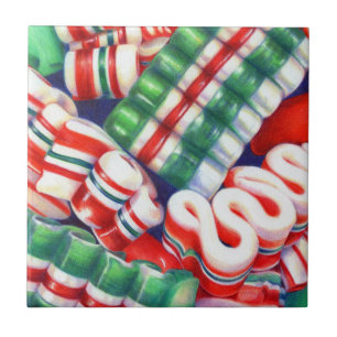 Carreau en céramique RUBAN DE BONBON 4,25"