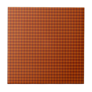Carreau en céramique Tartan orange