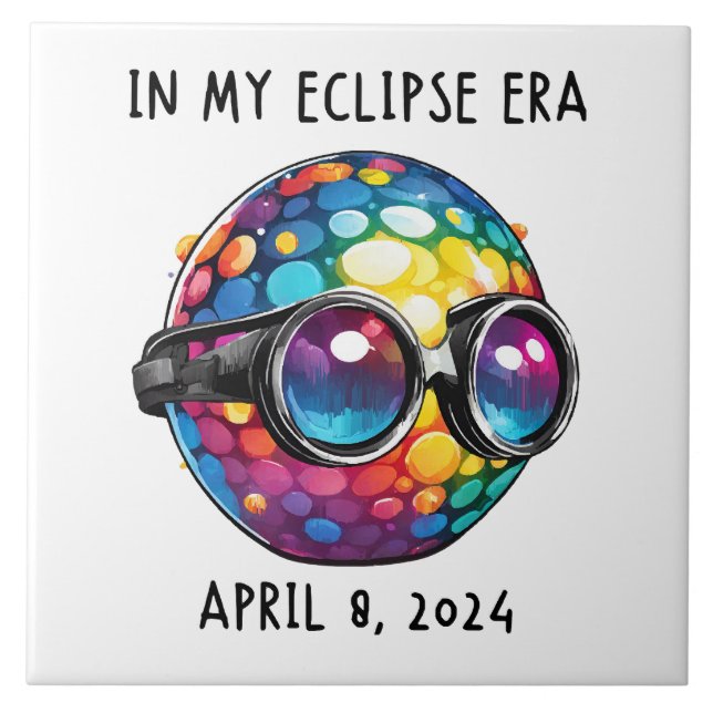 Carreau En Mon Époque D'Éclipse Solaire 2024 (Devant)