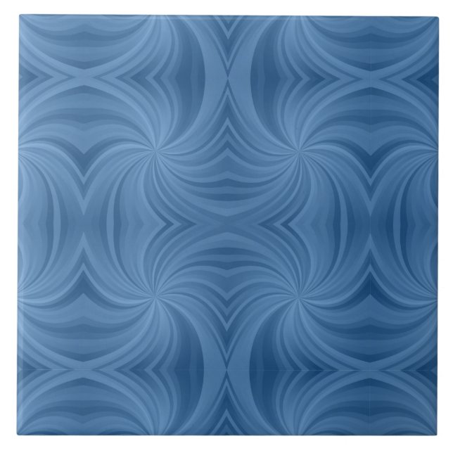 carreau en spirale bleu (Devant)