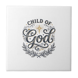 Carreau Enfant de Dieu Design de T-Shirt Gravure Vintage_1