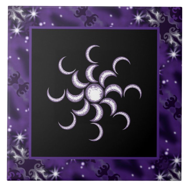 Carreau Enfant mauve lune (Devant)
